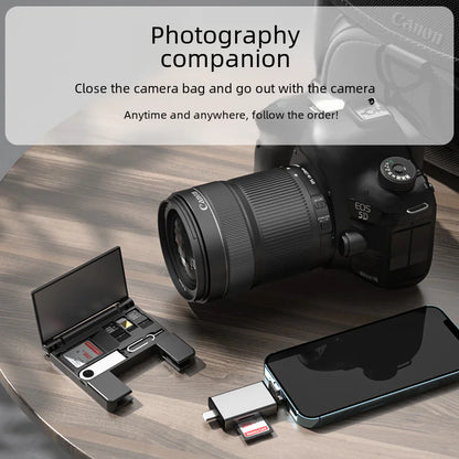 Multi-Function OTG Card Reader for Apple Devices